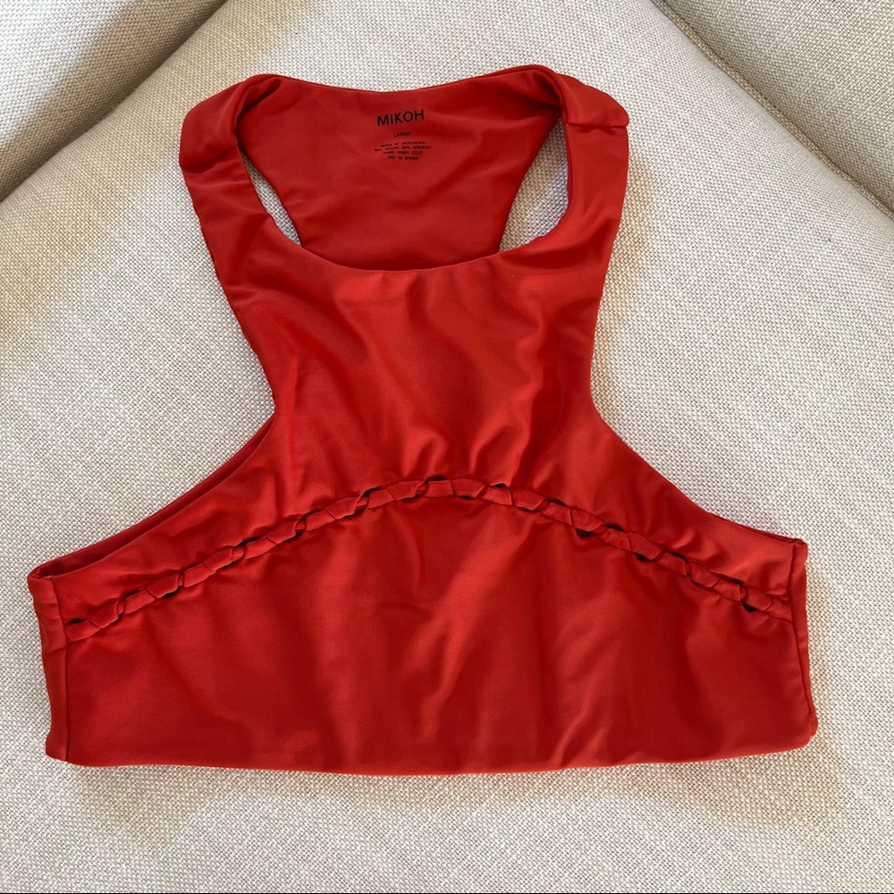 Mikoh racerback bikini top NWOT